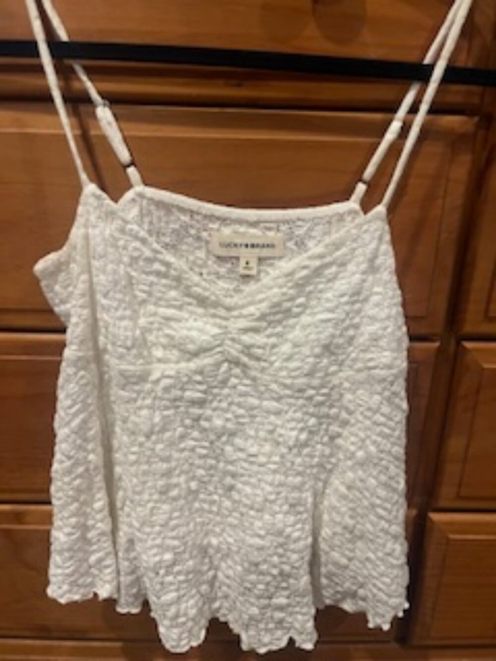 Lucky Brand White Lace Boho Style Cami - Size M
